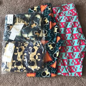 Disney LulaRoe leggings bundle 4 pack
